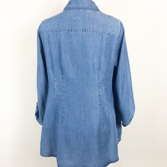 NWOT Soft Surroundings Soft Crossover-Front Tunic - Picture 4 of 6